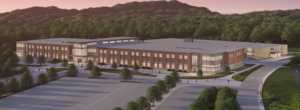Architect's drawing of proposed new FCTS building