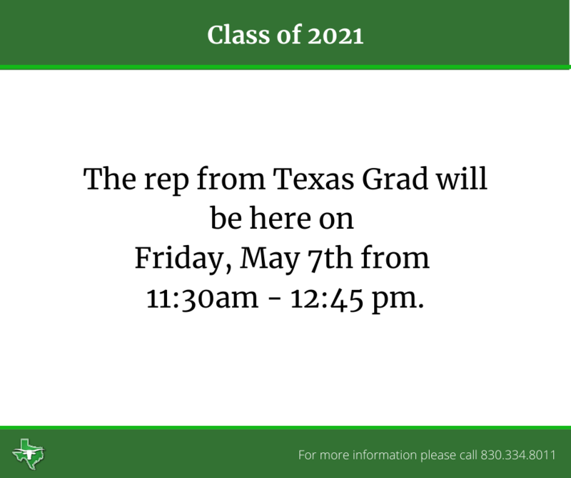 Texas Grad Rep Visit 5/7 Thumbnail Image