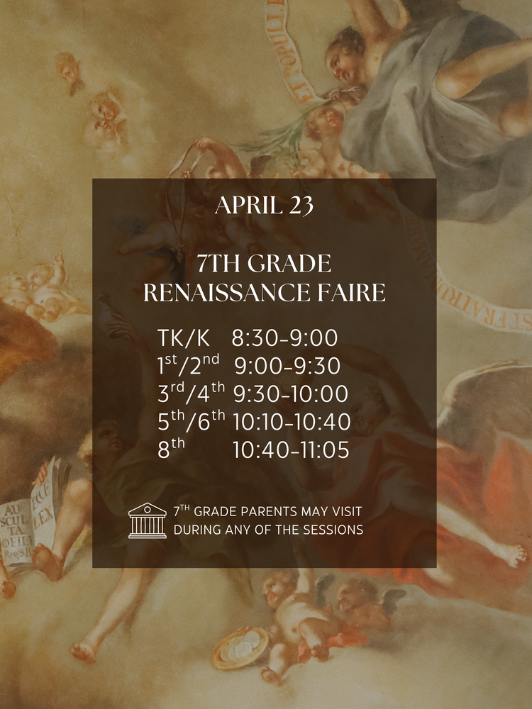 7th Grade renaissance Faire 4/23/26