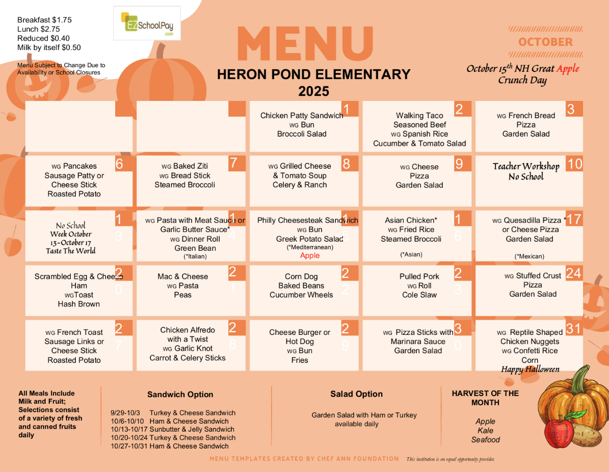Lunch Menu