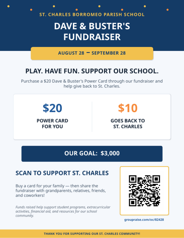 Dave and Buster's Fundraiser Featured Photo