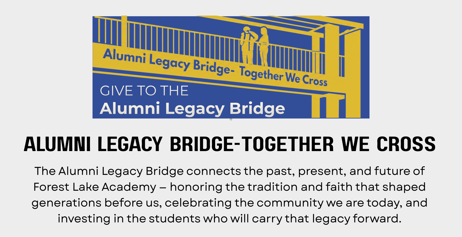 Alumni Legacy Bridge Graphic