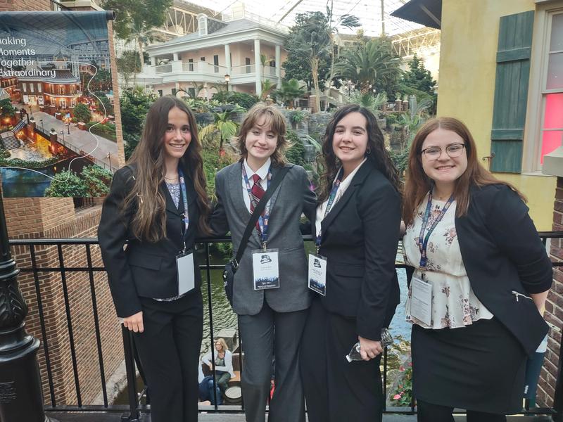 Four TKHS students compete at the National Business Professionals of America competition.