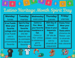 week long activities for latino heritage