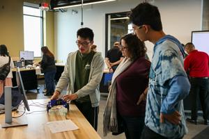 Westview High students provide robotics demonstrations