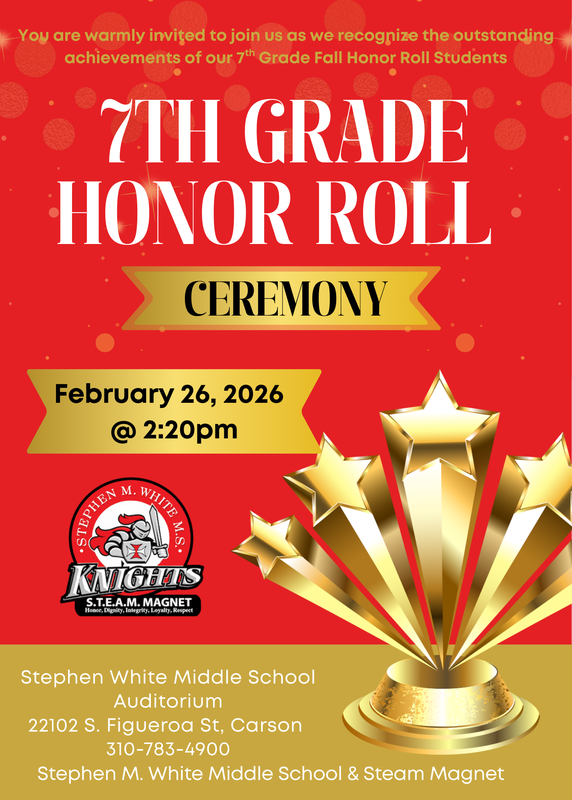 7th Grade Honor Roll Awards