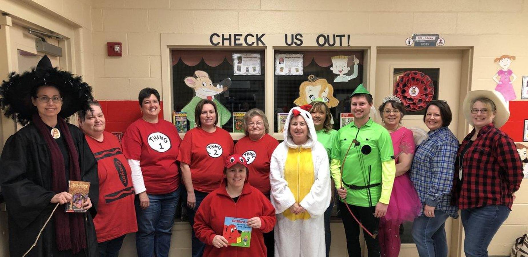 Book characters in our building