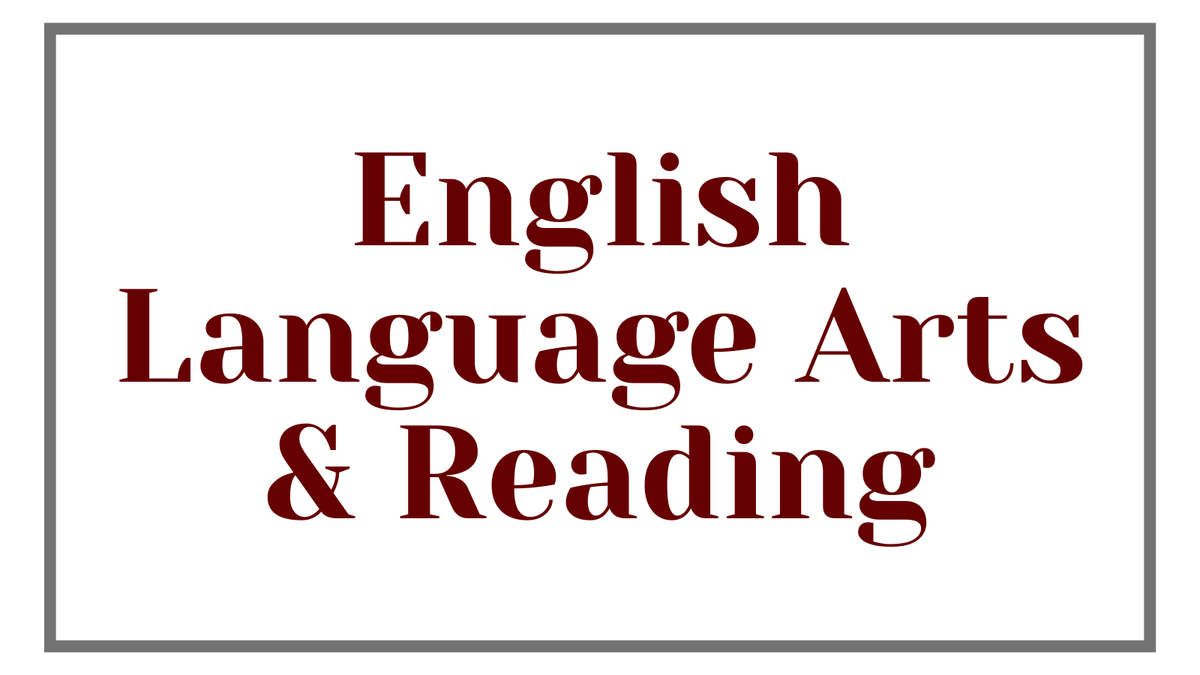 english reading subject lable