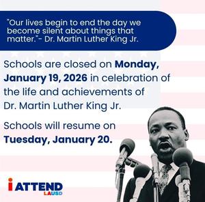 mlk jr holiday no school flyer