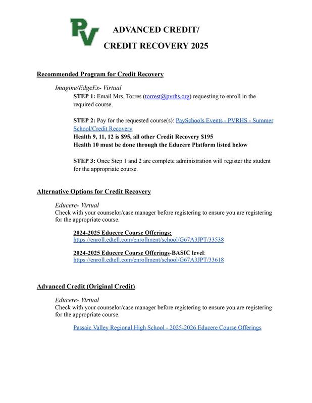 credit recovery options