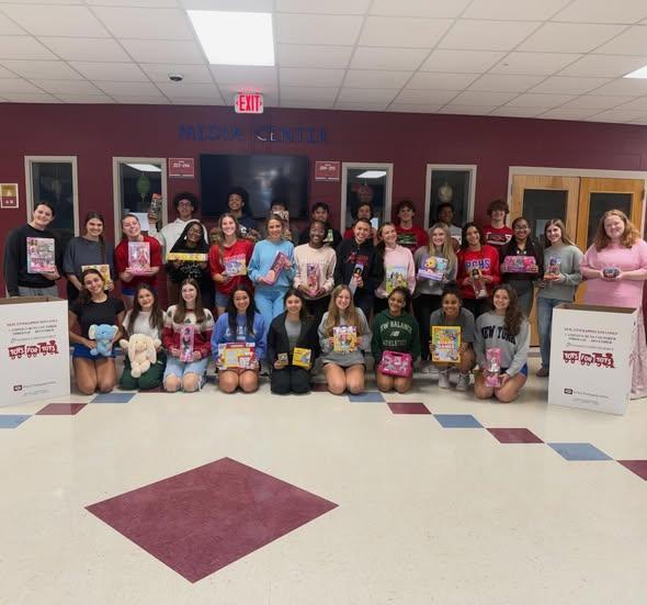 Spreading joy together! Our STUCO buddies exchanged gifts today—but not for ourselves. Each toy will be donated to Toys for Tots to help make the season brighter for kids in our community.