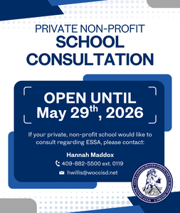 Private Non-Profit School Consultation Contact Flyer
