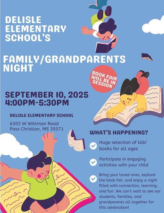 Come out and join our Family/Grandparents Night!