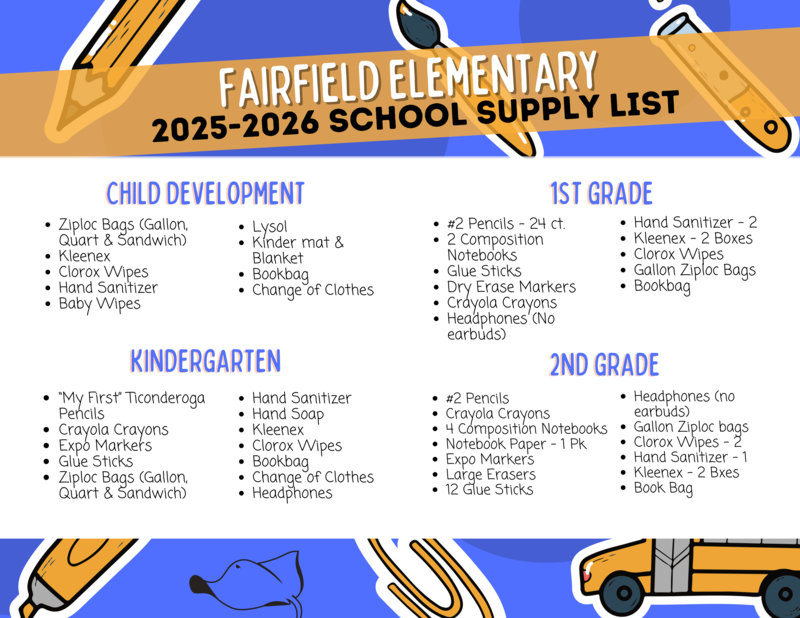 Snippet of School Supply Flyer