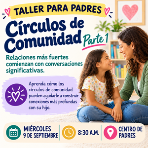 Parent Workshop, Community Circles, Part 1
