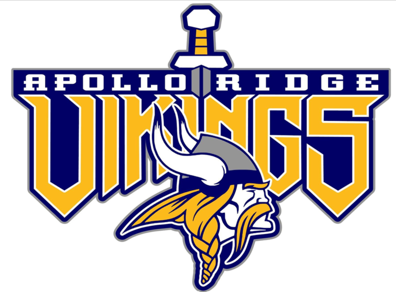 Apollo Ridge Viking Font with Viking head and sword