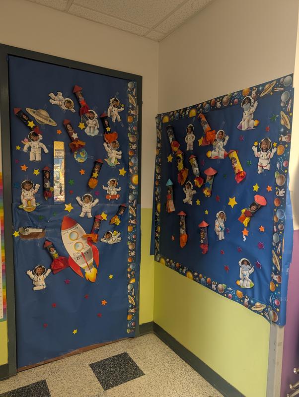 Doors Decorated for Adar