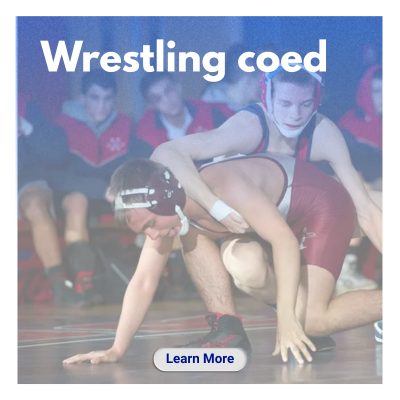 two opponents wrestling