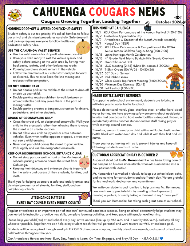 October Newsletter