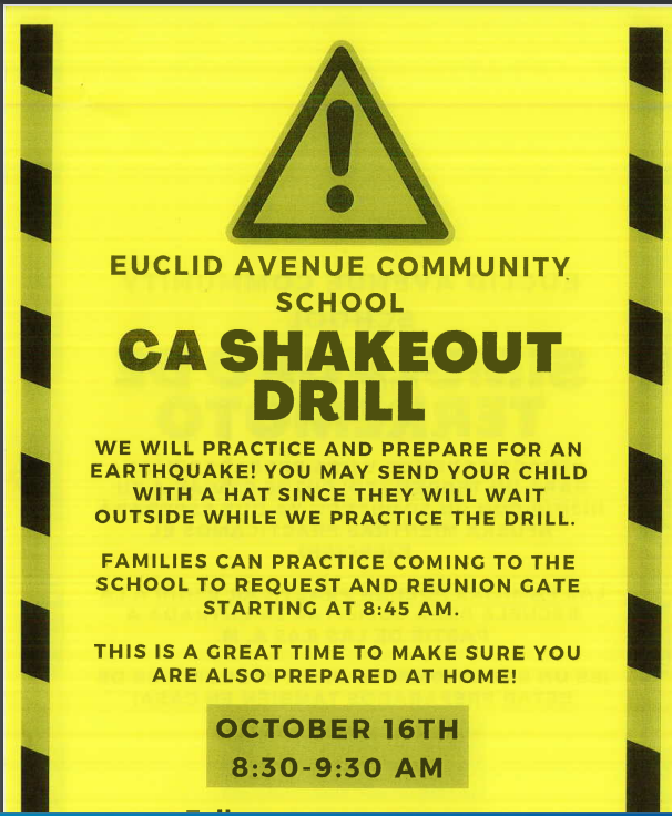 Join us CA Shakeout Drill!