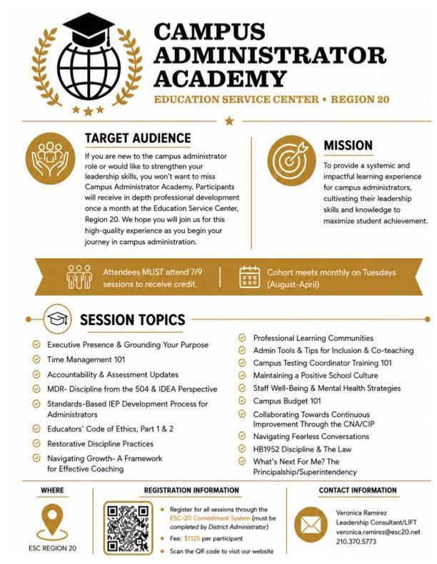 CAMPUS ADMIN ACADEMY FLYER