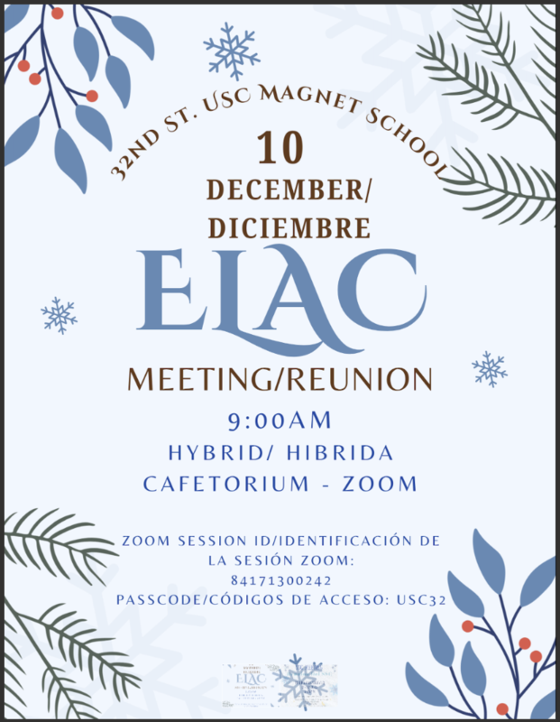 ELAC MEETING
