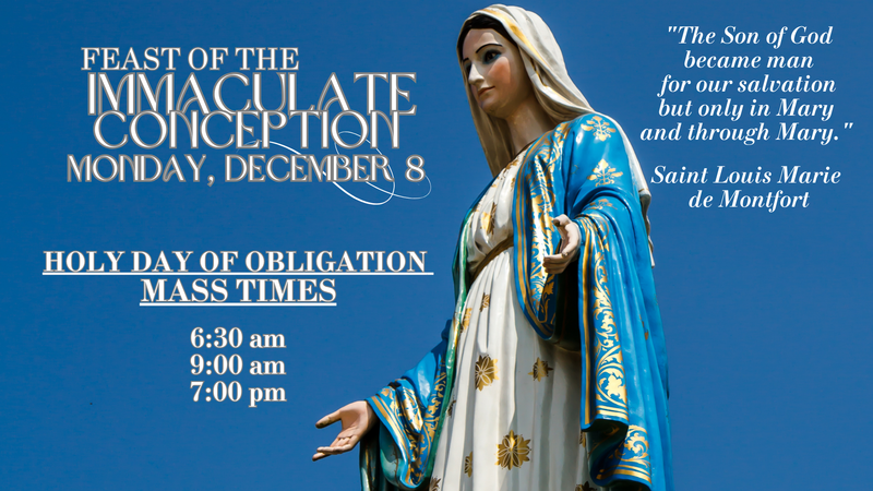 Feast of the Immaculate Conception