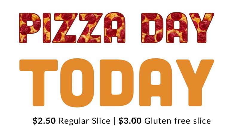 the word pizza made with pepperonis