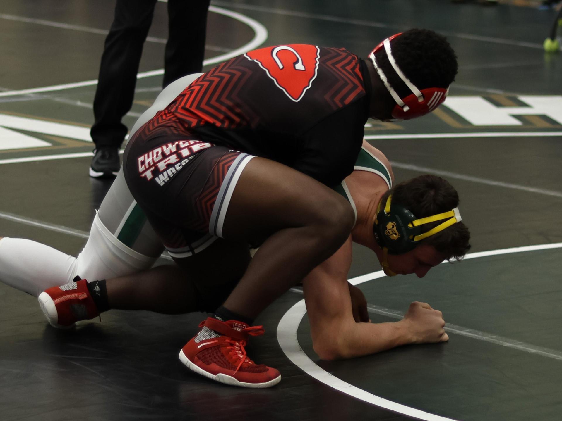 boys wrestling at liberty duals