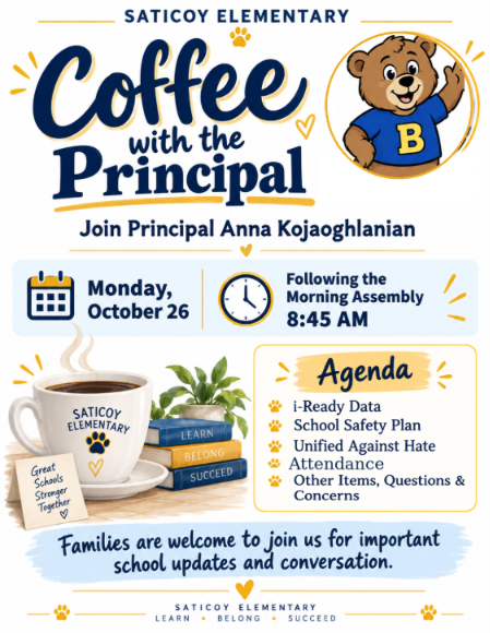 Coffee With the Principal!