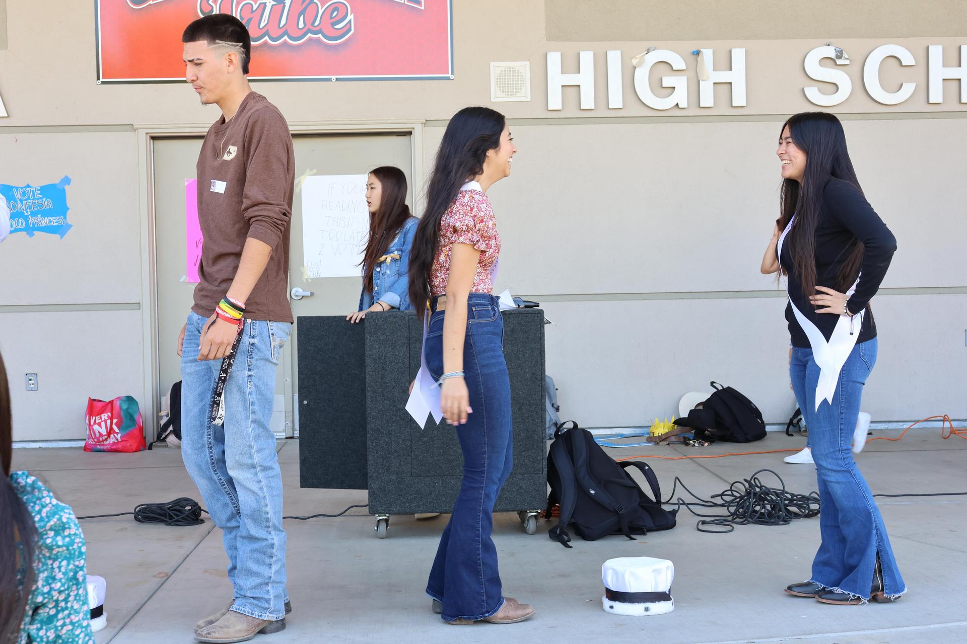 students dressed in western wear