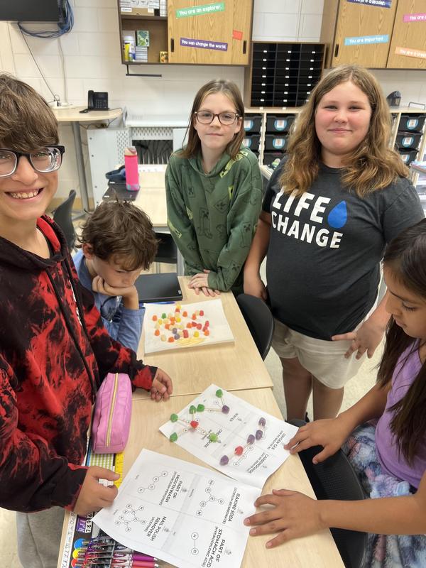 Students have entered their science unit where they’re learning about matter.