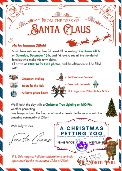 Zillah's Old-Fashioned Christmas- December 13, 2025