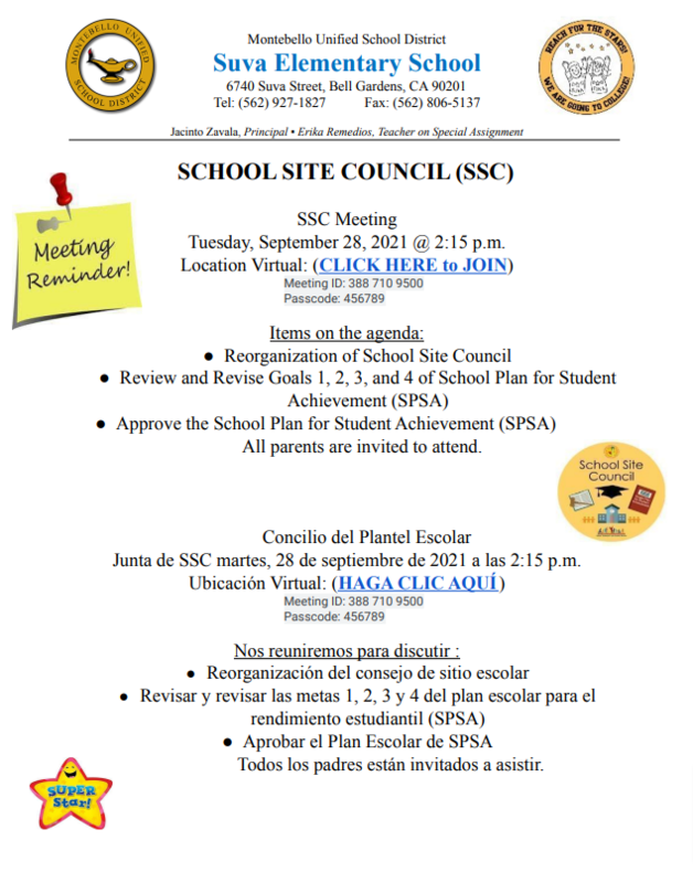 SSC Flyer September 28