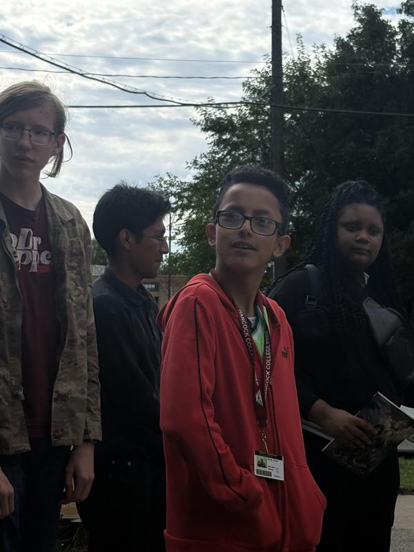 Hancock College Prep Cluster Students' field trip to El Paseo Community Garden
