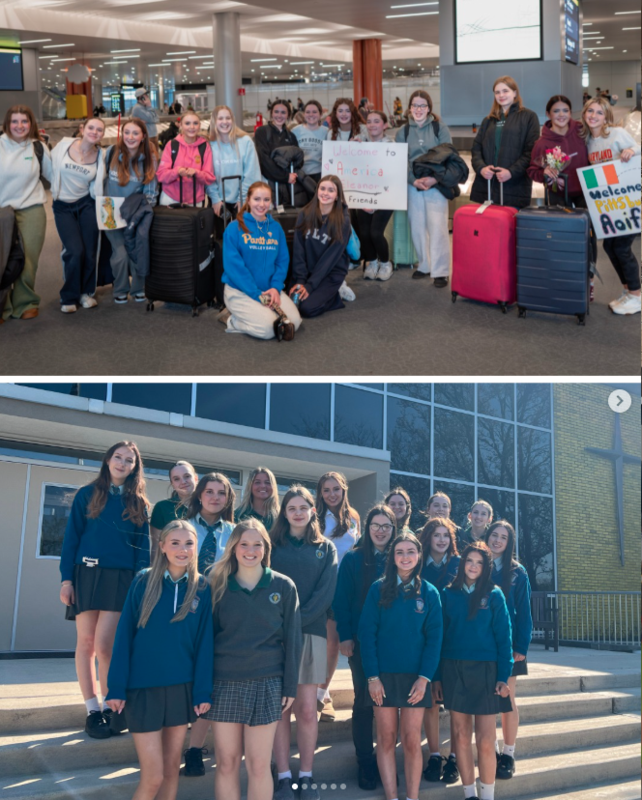 Irish exchange students