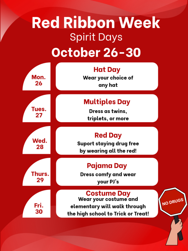 Red Ribbon Week!!  October 26-30 Featured Photo