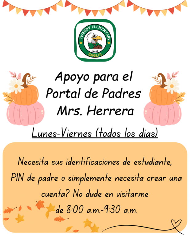 Parent portal support this week