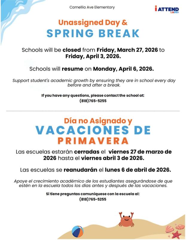 Unassingened Day & Spring Break