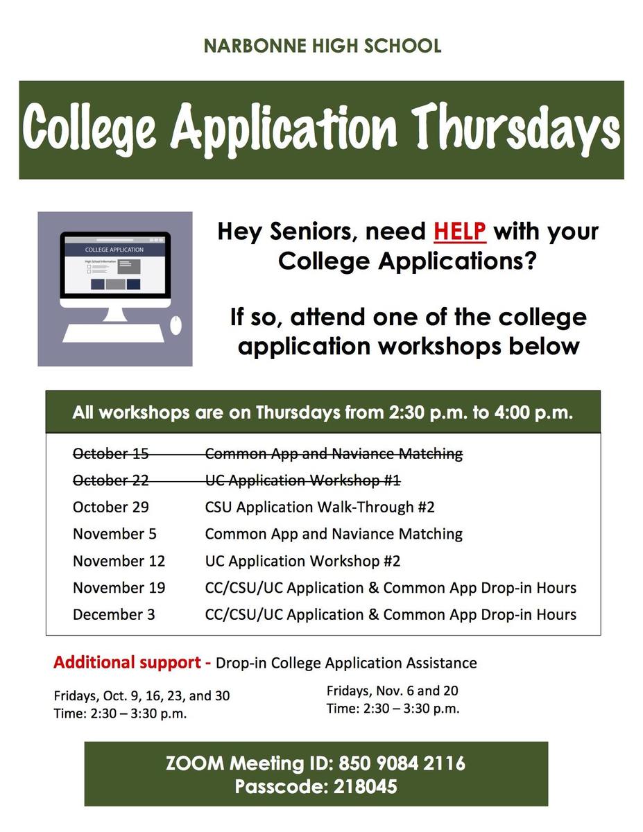 College Workshops