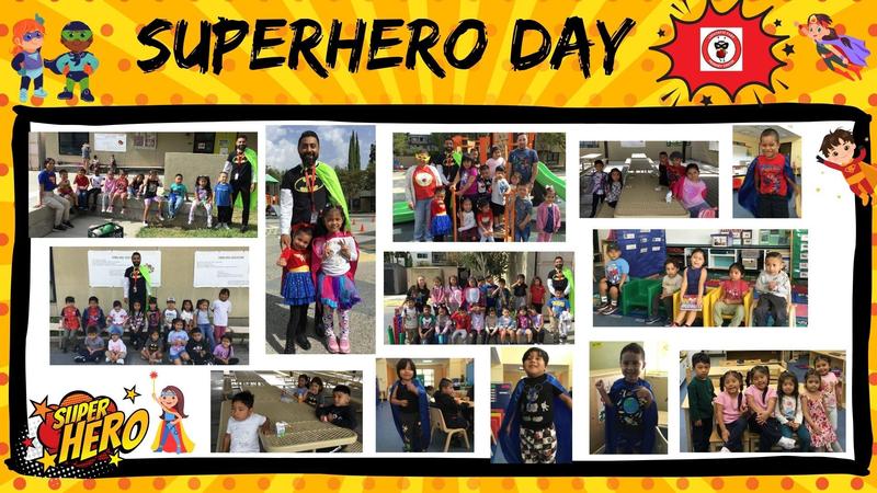 Superhero Shirt Day/Día de Usar la Camiseta de Super Heroe