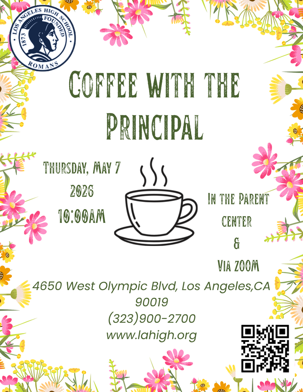 Coffee With The Principal 5/7 10:00AM Featured Photo