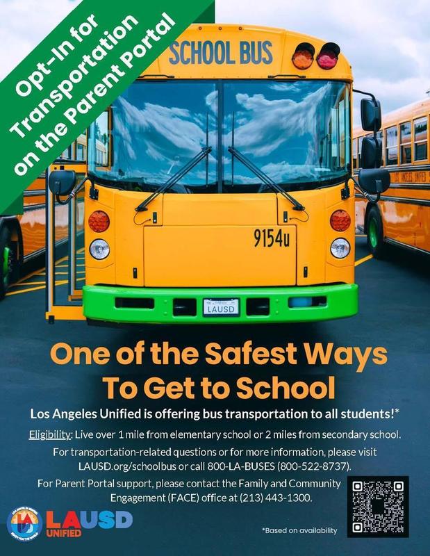 LAUSD Bus Transportation: Opt-In for 2026–2027