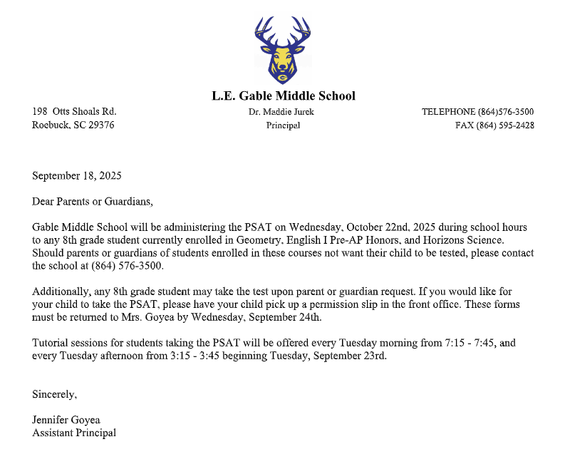 PSAT Information