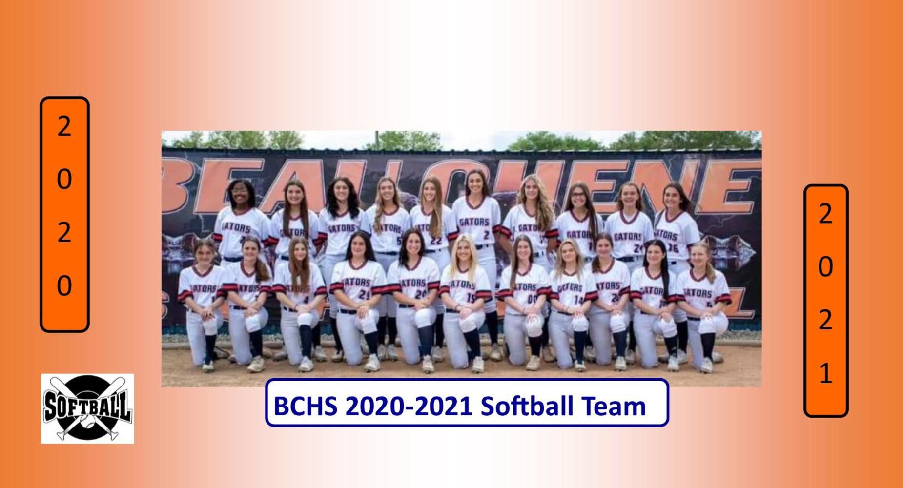 2020-2021 Softball Team
