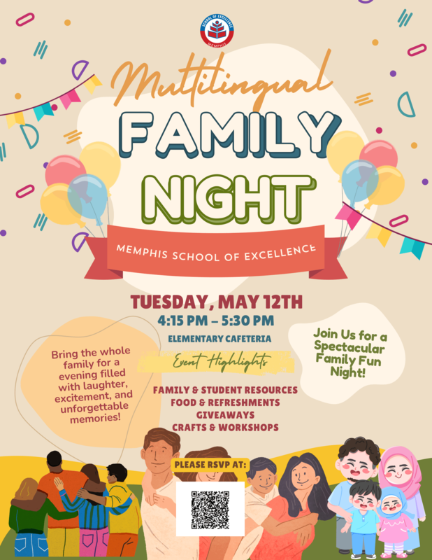 Multilingual Family Night flyer