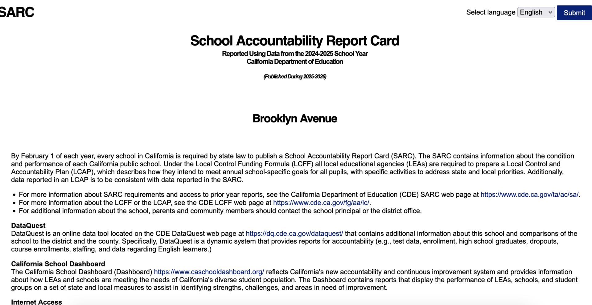 LAUSD SARC 