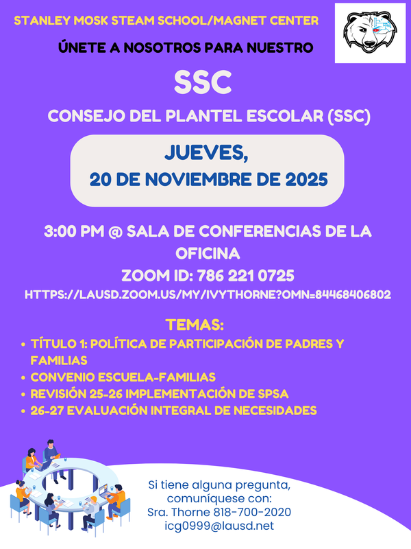 SSC Nov Flyer Spanish