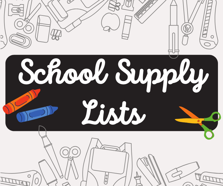 Click here for school supply lists!