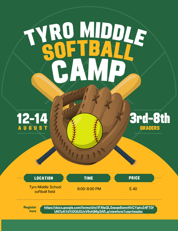 Tyro Middle Softball Camp